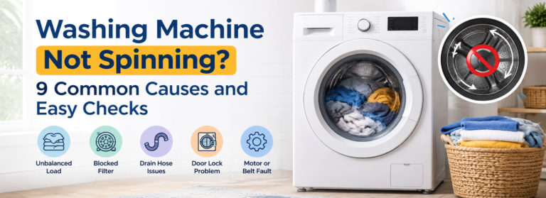 Washing machine not spinning due to common problems