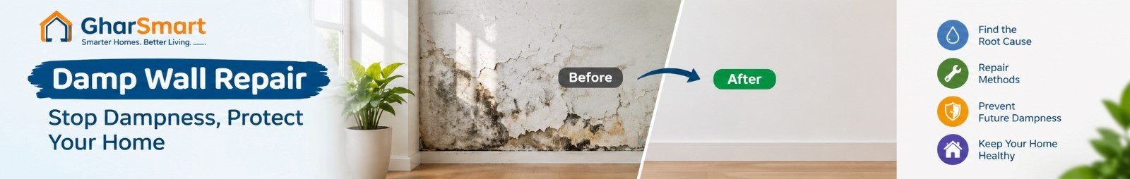 How to repair damp walls at home